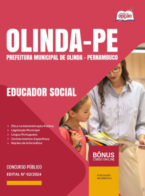 Apostila Prefeitura de Olinda - PE em PDF  - Educador Social