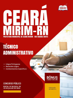 Apostila Prefeitura de Ceará Mirim - RN em PDF - Técnico Administrativo 