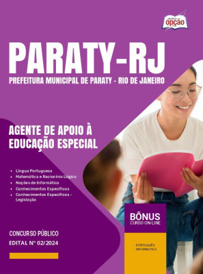 Apostila Prefeitura de Paraty - RJ em PDF - Agente de Apoio à Educação Especial 