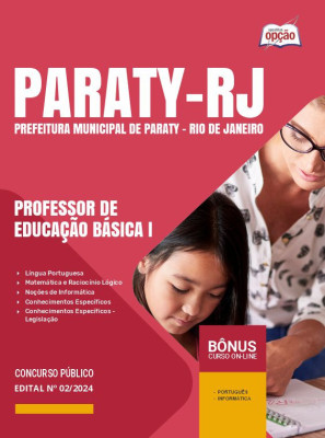 Apostila Prefeitura de Paraty - RJ em PDF - Professor de Educação Básica I 