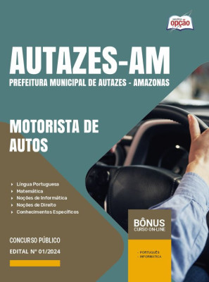 Apostila Prefeitura de Autazes - AM em PDF - Motorista de Autos 