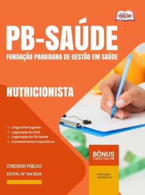Apostila PB Saúde em PDF - Nutricionista 