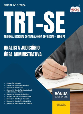 Apostila TRT-SE em PDF - Analista Judiciário - Área Administrativa 