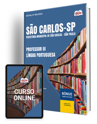 Apostila Prefeitura de São Carlos - SP  - Professor III - Língua Portuguesa