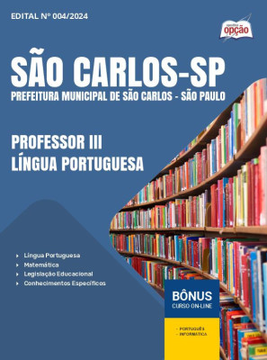 Apostila Prefeitura de São Carlos - SP em PDF - Professor III - Língua Portuguesa 
