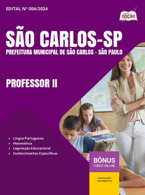 Apostila Prefeitura de São Carlos - SP em PDF - Professor II 