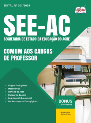 Apostila SEE-AC em PDF - Comum aos Cargos de Professor 