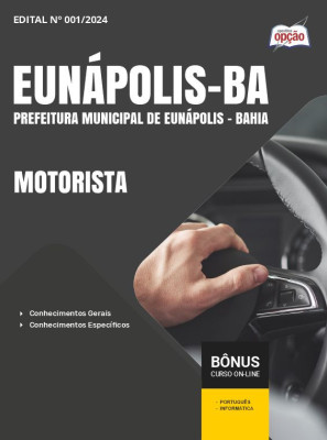 Apostila Prefeitura de Eunápolis - BA em PDF - Motorista 
