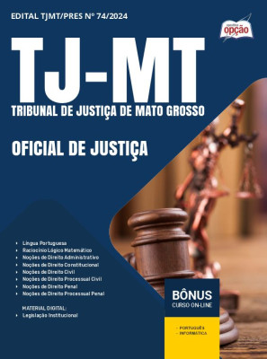 Apostila TJ-MT em PDF - Oficial de Justiça 