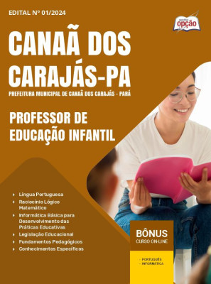 Apostila Prefeitura de Canaã dos Carajás - PA em PDF - Professor de Educação Infantil 