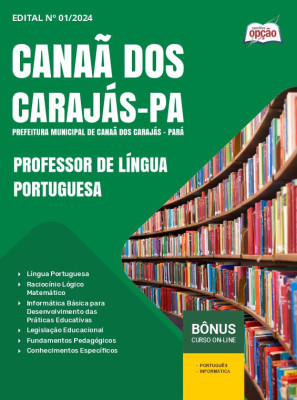 Apostila Prefeitura de Canaã dos Carajás - PA em PDF - Professor de Língua Portuguesa 