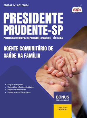 Apostila Prefeitura de Presidente Prudente - SP em PDF - Agente Comunitário de Saúde da Família 