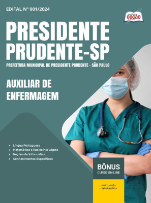 Apostila Prefeitura de Presidente Prudente - SP em PDF - Auxiliar de Enfermagem 