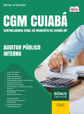 Apostila CGM Cuiabá - MT em PDF - Auditor Público Interno 