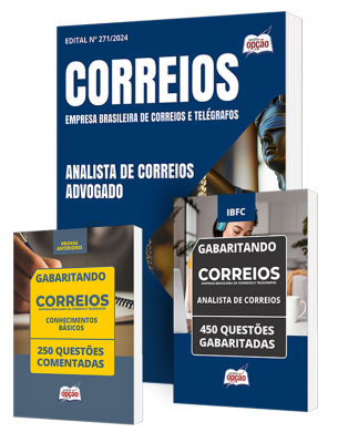 Combo Correios (3 em 1) - Analista de Correios - Advogado (Apostila + Questões Gabaritadas + Comentadas)