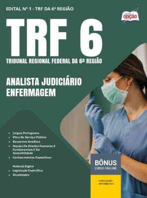 Apostila TRF-6 em PDF - Analista Judiciário - Área: Apoio Especializado - Especialidade: Enfermagem 