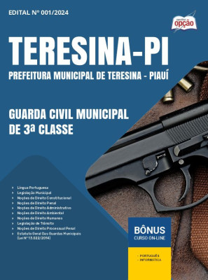 Apostila Prefeitura de Teresina - PI em PDF - Guarda Civil Municipal de 3ª Classe 