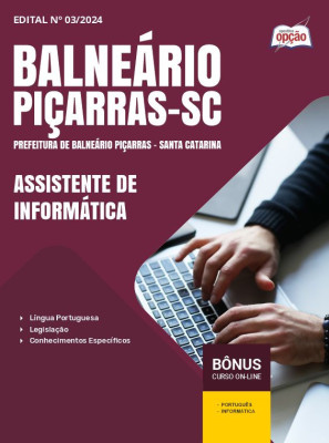 Apostila Prefeitura de Piçarras - SC em PDF - Assistente de Informática 