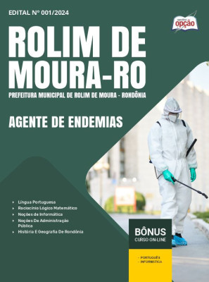 Apostila Prefeitura de Rolim de Moura - RO em PDF - Agente de Endemias 