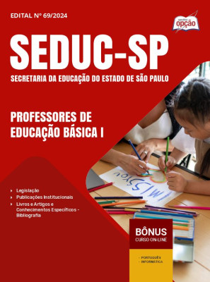 Apostila SEDUC-SP em PDF - Professores de Educação Básica I - Sistema de Promoção dos Integrantes do Quadro do Magistério 