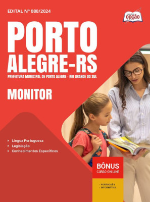 Apostila Prefeitura de Porto Alegre - RS em PDF - Monitor 