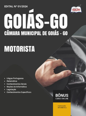 Apostila Câmara de Goiás - GO em PDF - Motorista 