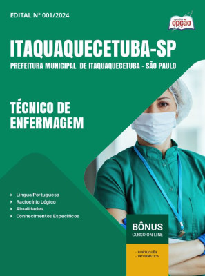Apostila Prefeitura de Itaquaquecetuba - SP em PDF - Técnico de Enfermagem 