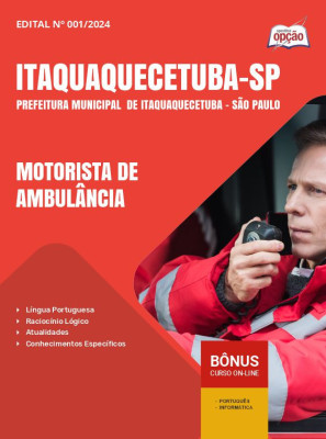 Apostila Prefeitura de Itaquaquecetuba - SP em PDF - Motorista de Ambulância 