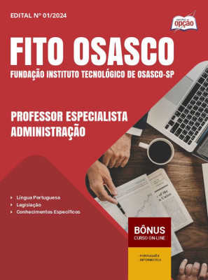 Apostila FITO OSASCO em PDF - Professor Especialista - Administração 