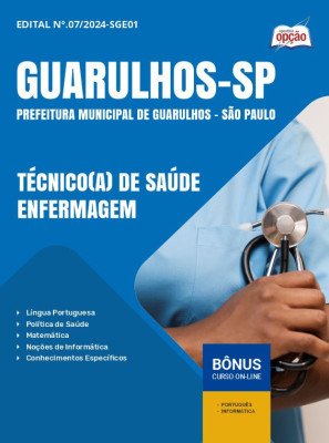 Apostila Prefeitura de Guarulhos - SP em PDF - Técnico(a) de Saúde - Enfermagem 