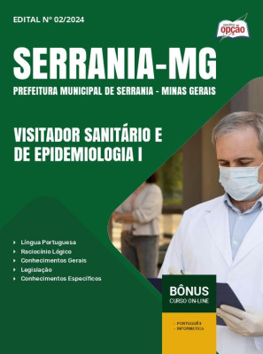 Apostila Prefeitura de Serrania - MG em PDF - Visitador Sanitário e de Epidemiologia I 