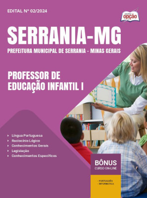 Apostila Prefeitura de Serrania - MG em PDF - Professor de Educação Infantil I 