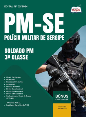 Apostila PM-SE em PDF - Soldado PM - 3ª Classe 