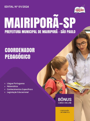Apostila Prefeitura de Mairiporã - SP em PDF - Coordenador Pedagógico 2025