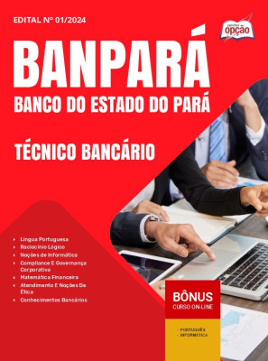 Apostila Banpará em PDF - Técnico Bancário 2025