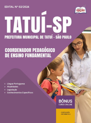 Apostila Prefeitura de Tatuí - SP em PDF - Coordenador Pedagógico de Ensino Fundamental 2025
