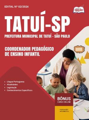 Apostila Prefeitura de Tatuí - SP em PDF - Coordenador Pedagógico de Ensino Infantil 2025