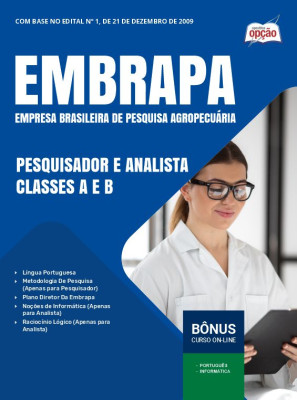 Apostila Embrapa 2025 - Pesquisador e Analista Classes A e B