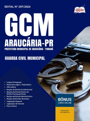 Apostila Prefeitura de Araucária - PR em PDF - Guarda Civil Municipal 2025