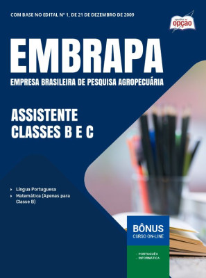 Apostila Embrapa 2025 - Assistente Classes B e C