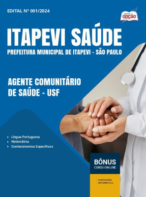 Apostila Itapevi Saúde em PDF - Agente Comunitário de Saúde - USF 2025