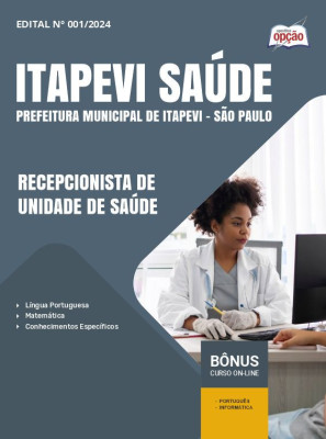 Apostila Itapevi Saúde em PDF - Recepcionista de Unidade de Saúde 2025