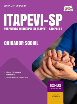Apostila Prefeitura de Itapevi - SP em PDF - Cuidador Social 2025
