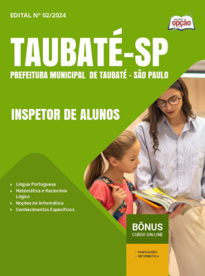 Apostila Prefeitura de Taubaté - SP em PDF - Inspetor de Alunos 2025
