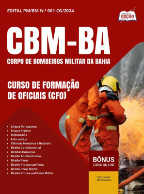 Apostila CBM-BA em PDF - Curso de Formação de Oficiais (CFO) 2025