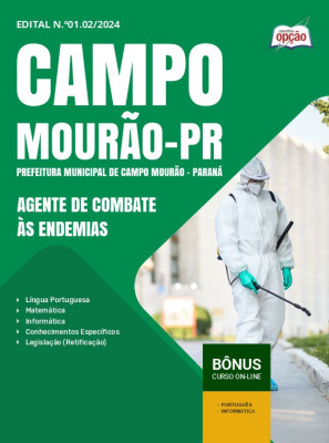 Apostila Prefeitura de Campo Mourão - PR em PDF - Agente de Combate às Endemias 2025