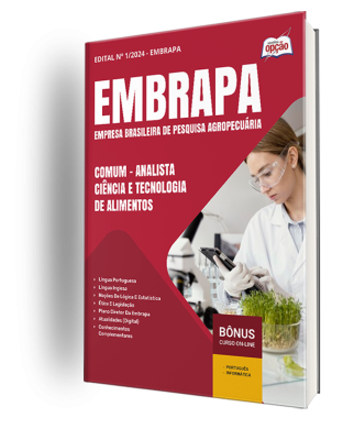 Apostila EMBRAPA 2025 - Comum - Analista - Ciência e Tecnologia de Alimentos - Área 1