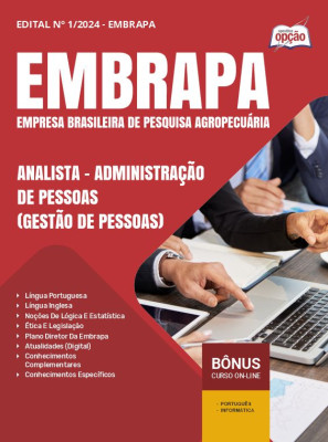 Apostila EMBRAPA PDF - Analista - Administração de Pessoas (Gestão de Pessoas) 2025