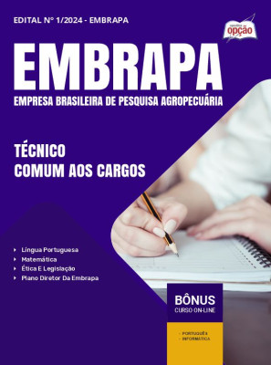 Apostila EMBRAPA em PDF - Técnico - Comum aos cargos 2025