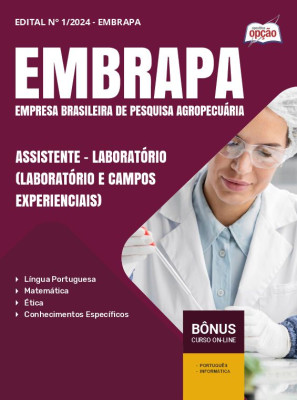 Apostila EMBRAPA em PDF - Assistente - Laboratório (Laboratório E Campos Experienciais) 2025